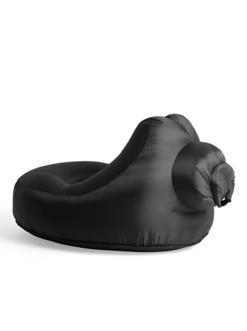 SOFTYBAG Opblaasfauteuil "Chair" zwart - (B)175 x (H)50 x (D)75 cm