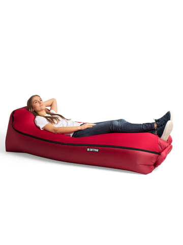 SOFTYBAG Sofa powietrzna "Cover" w kolorze czerwonym - 175 x 50 x 75 cm