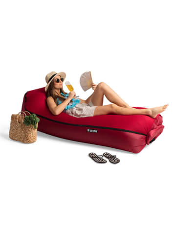 SOFTYBAG Sofa powietrzna "Cover" w kolorze czerwonym - 175 x 50 x 75 cm