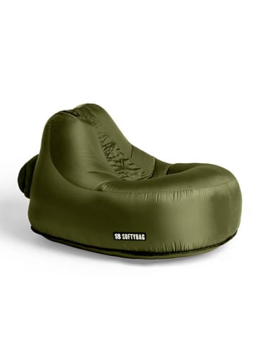 SOFTYBAG Fotel powietrzny "Chair Kids" w kolorze zielonym - 85 x 70 x 88 cm