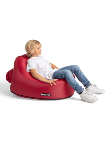 SOFTYBAG Kinder-Luftsessel "Chair Kids" in Rot - (B)85 x (H)70 x (T)88 cm