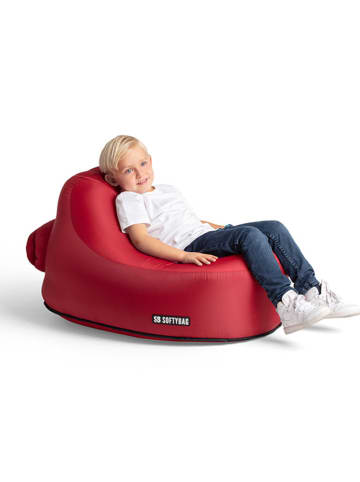 SOFTYBAG Kinderopblaasfauteuil "Chair Kids" rood - (B)85 x (H)70 x (T)88 cm
