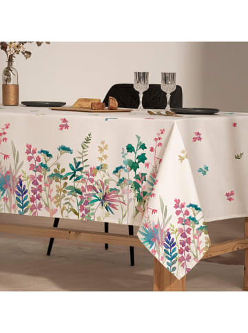 Mint Rugs Obrus "Floral and Tropical Taina" w kolorze beżowym ze wzorem