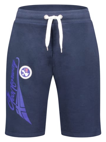 Geographical Norway Sweatbermuda "Parithe" donkerblauw