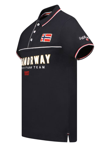 Geographical Norway Koszulka polo "Kerato" w kolorze czarnym