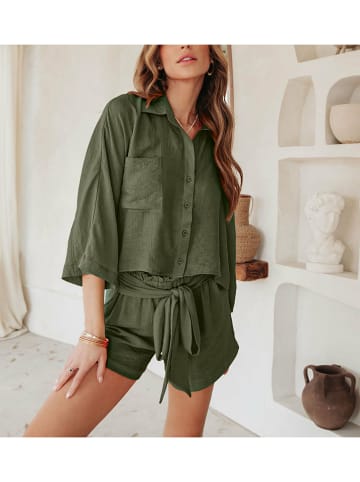 Milan Kiss 2-delige outfit kaki