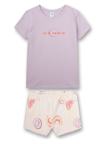 Sanetta Pyjama paars/crème