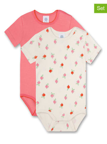 Sanetta 2er-Set: Bodys in Pink/ Creme