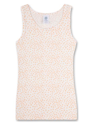 Sanetta Onderhemd wit/oranje