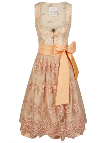 Halali by Astrid Söll Dirndl "Blumentraum" in Apricot/ Hellgrün