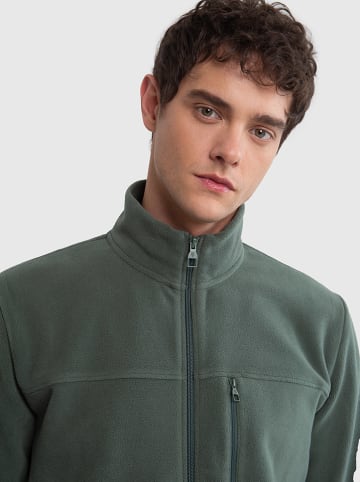 BIG STAR Fleecejacke "Malkom" in Khaki