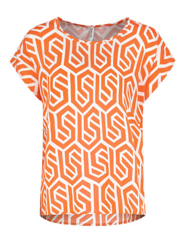 Sublevel Bluse in Orange/ WeiÃŸ