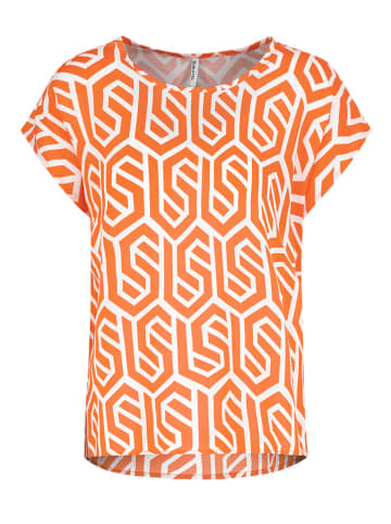 Sublevel Bluse in Orange/ Weiß