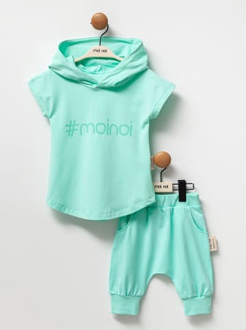 Moi Noi 2-delige outfit turquoise