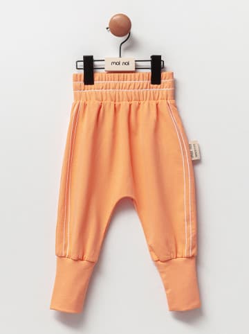 Moi Noi Spodnie dresowe w kolorze pomarańczowym