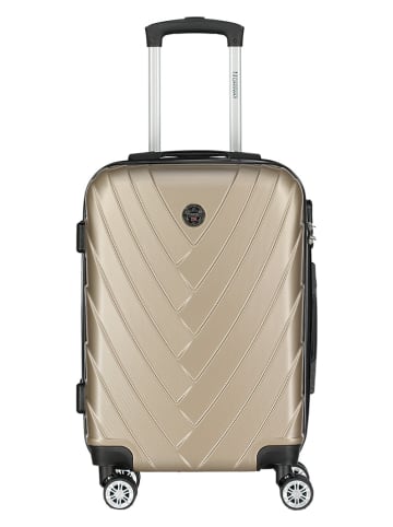 Geographical Norway Hardcase-trolley "Salamanque" beige - (B)34 x (H)52 x (D)21 cm
