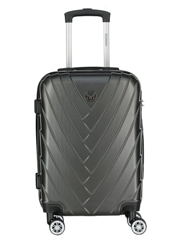 Geographical Norway Hardcase-Trolley "Salamanque" in Anthrazit - (B)34 x (H)52 x (T)21 cm
