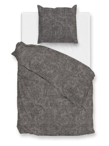 Zo!Home Beddengoedset "Paisley" donkergrijs