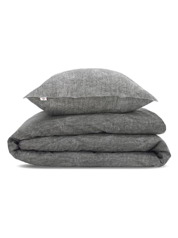 Zo!Home Beddengoedset "Paisley" donkergrijs