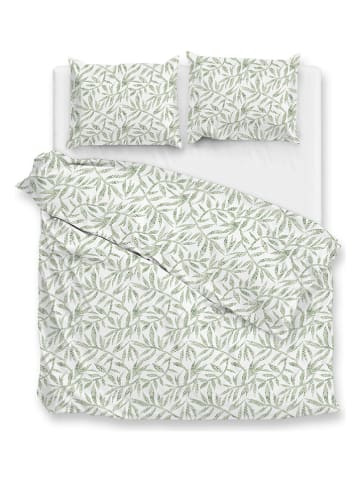 Zo!Home Beddengoedset "Ramoscello" wit/groen