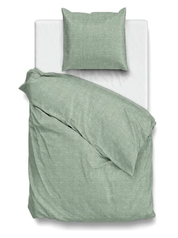 Zo!Home Bettwäsche-Set "Lino" in Grün