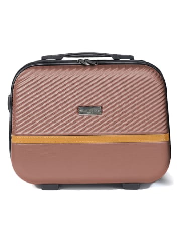 maison héritage PARIS Beautycase "Opera" in Hellbraun - (B)30 x (H)23 x (T)16 cm