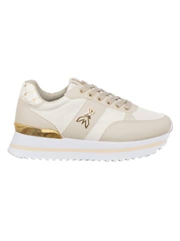 Patrizia Pepe Sneakers in Beige/ Gold