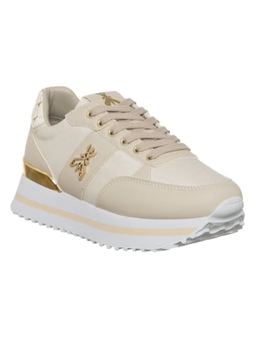 Patrizia Pepe Sneakers in Beige/ Gold