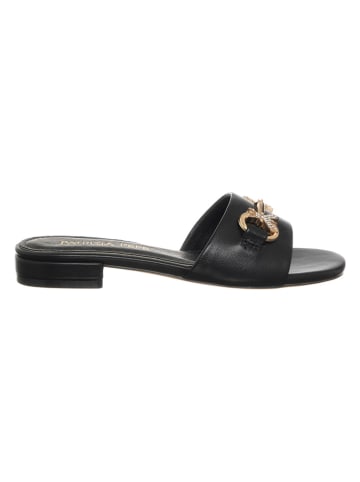Patrizia Pepe Leren slippers zwart