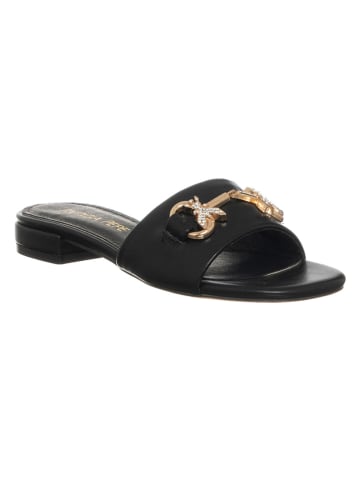 Patrizia Pepe Leren slippers zwart