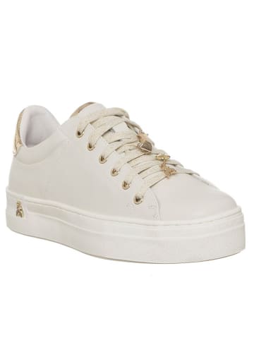 Patrizia Pepe Leder-Sneakers in Creme