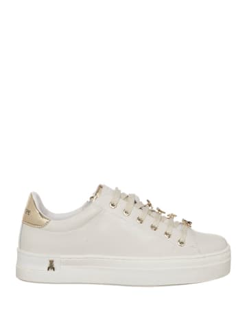 Patrizia Pepe Leren sneakers crème