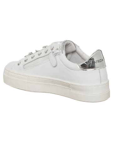 Patrizia Pepe Skórzane sneakersy w kolorze białym