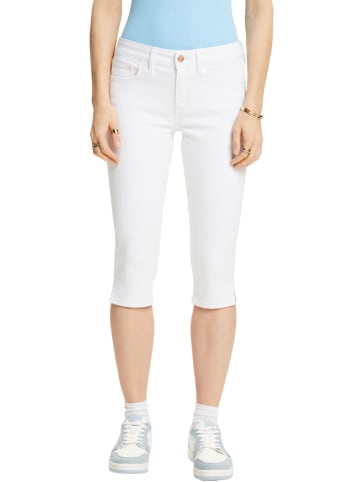 ESPRIT Jeans-Caprihose in Weiß