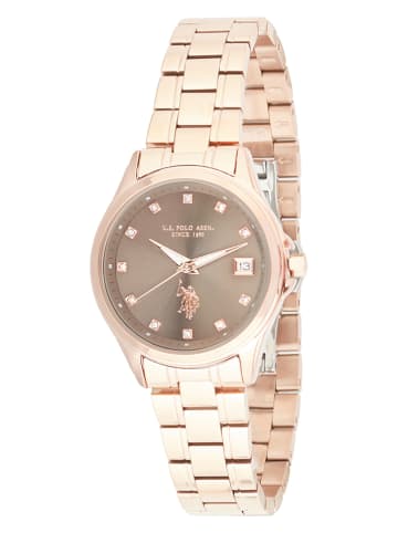 U.S. Polo Assn. Kwartshorloge roségoudkleurig