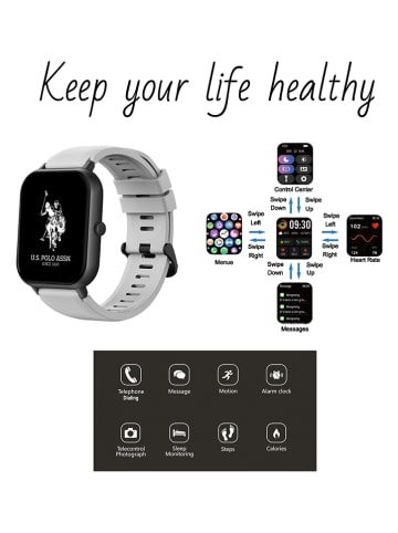 U.S. Polo Assn. Smartwatch w kolorze srebrnym