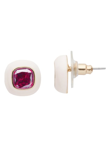 U.S. Polo Assn. Vergold. Ohrstecker mit Kristallen