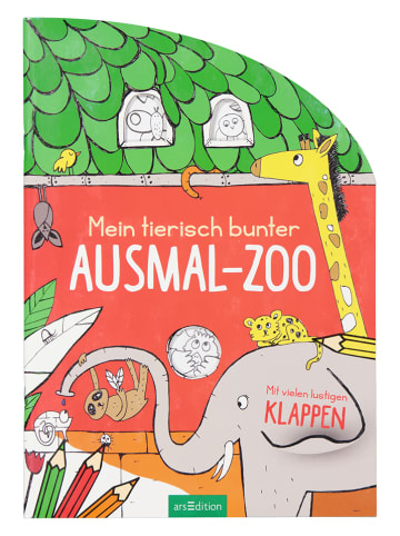 ars edition Malbuch "Mein tierisch bunter Ausmal-Zoo"
