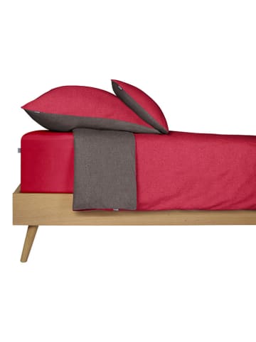 Schiesser Poszewki renforcè (2 szt.) w kolorze czerwono-antracytowym na poduszkę