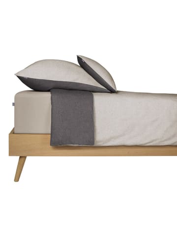 Schiesser Fijnbiber hoeslaken "Finni" taupe