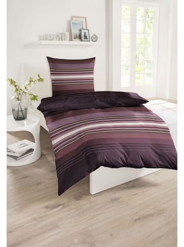 Schiesser Fijnbiber beddengoedset "Yomano" paars