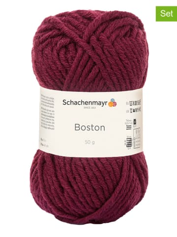 Schachenmayr since 1822 10er-Set: Wollgarne-Mixgarne "Boston" in Bordeaux -10x 50 g