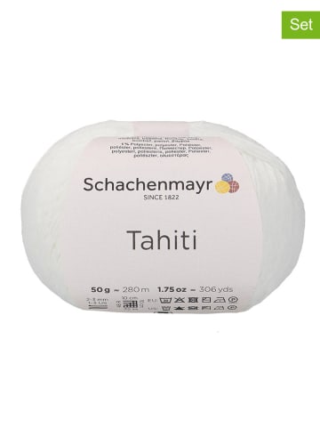Schachenmayr since 1822 10er-Set: Baumwollgarne "Tahiti" in Weiß - 10x 50 g