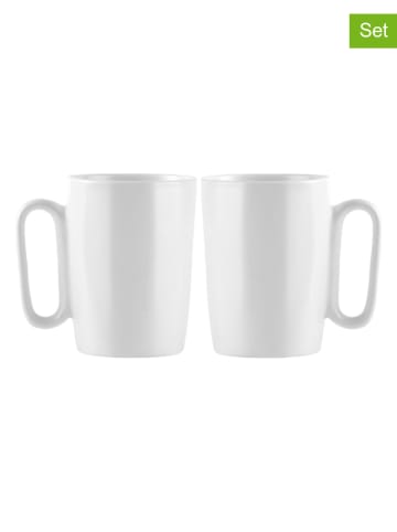 Vialli Design 2er-Set: Becher "Fuori" in Weiß - 250 ml
