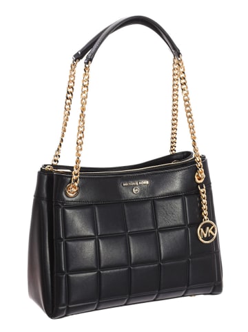 Michael Kors Leder-Schultertasche in Schwarz - (B)32 x (H)25 x (T)13 cm