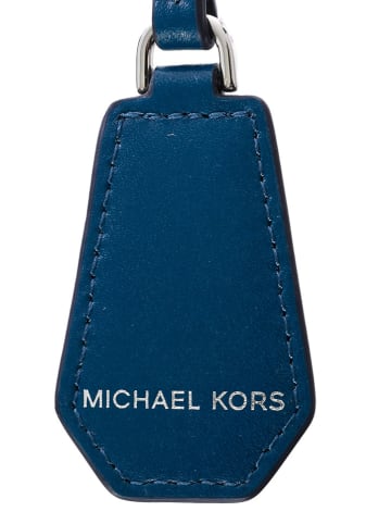 Michael Kors Skórzana zawieszka w kolorze niebieskim do kluczy - dł. 17,8 cm