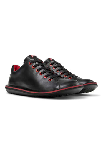 Camper Skórzane sneakersy w kolorze czarno-czerwonym