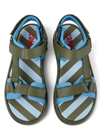 Camper Sandalen in Khaki/ Blau