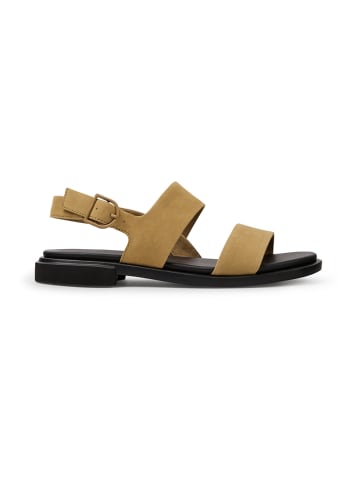 Camper Leder-Sandalen in Hellbraun/ Schwarz