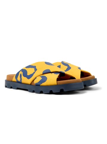 Camper Slippers geel/blauw